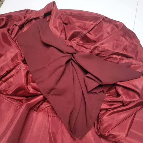 Neeru Kumar Burgundy Floral Appliqué Sleeveless Maxi Dress - Picture 11 of 12